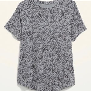 Luxe Printed Crew-Neck T-Shirt for Women